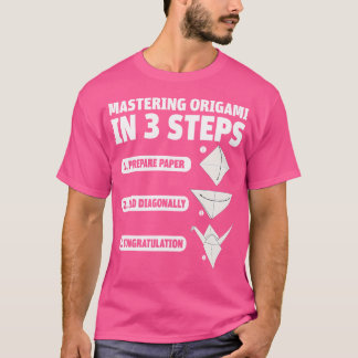 Camiseta Dominando El Origami En Tres Pasos La Grúa Japones