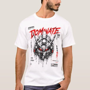 Camiseta Dominar Unidad Distópica de Robot Mecha Cyberpunk