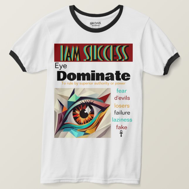 CAMISETA DOMINATE (Anverso del diseño)