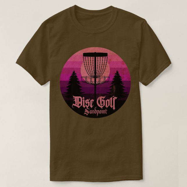 Camiseta Domingo de arena de disco de golf (Diseño del anverso)
