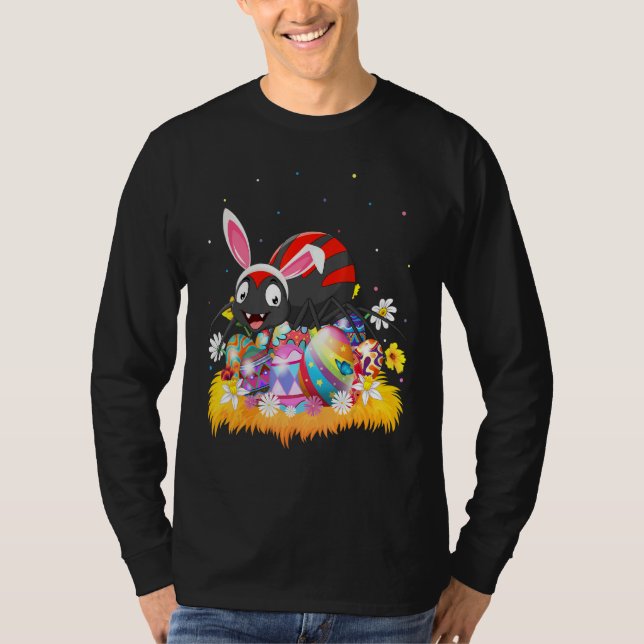 Camiseta Domingo de Pascua de Araña con Huevo de Pascua (Anverso)