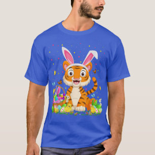 Camiseta Domingo de Pascua de Huevo de Conejo de Tigre de P