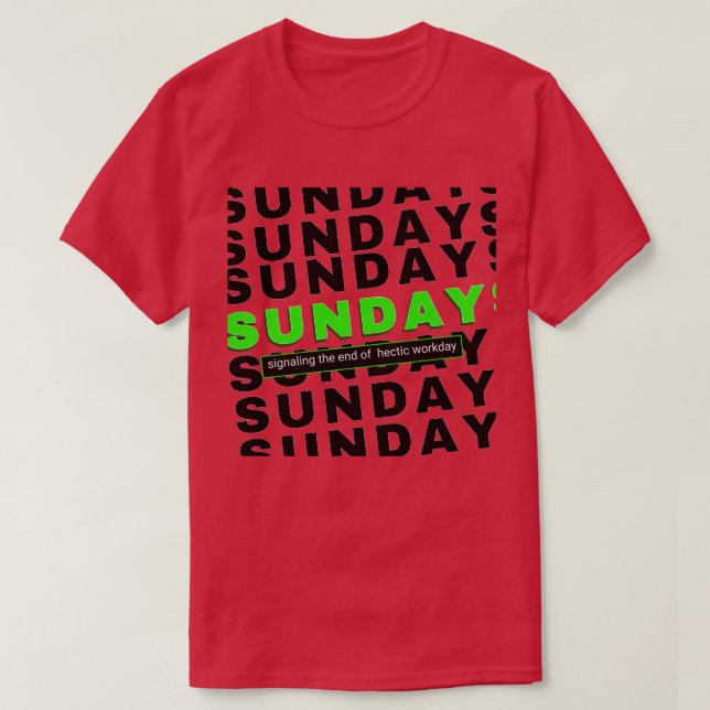 Camiseta Domingo de saludo (Diseño del anverso)