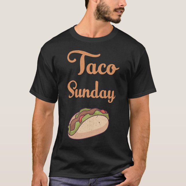 Camiseta domingo de taco (Anverso)
