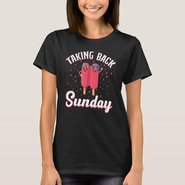 Camiseta Domingo De Vuelta Para El Fanático Dulce Congelado (Anverso)