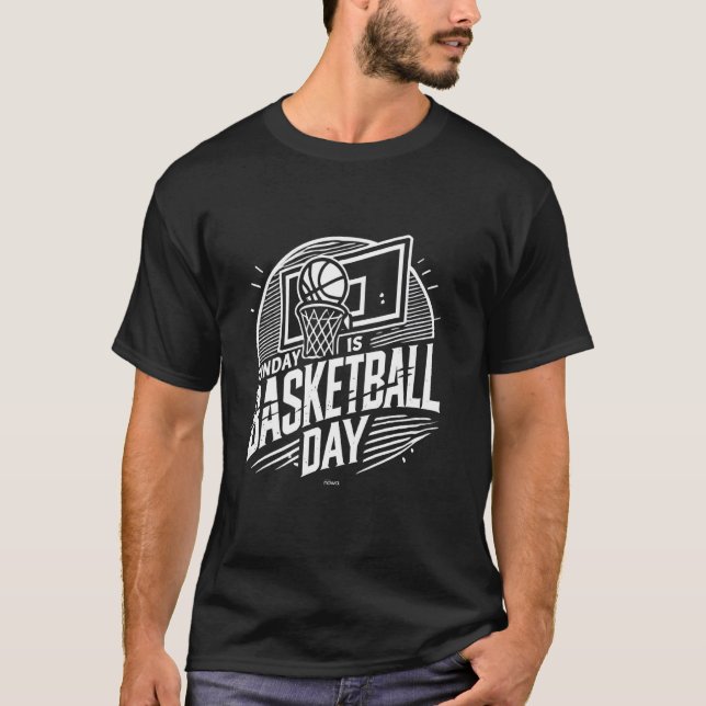 CAMISETA DOMINGO ES DÍA DE BALONCESTO VERSIÓN 3 (Anverso)