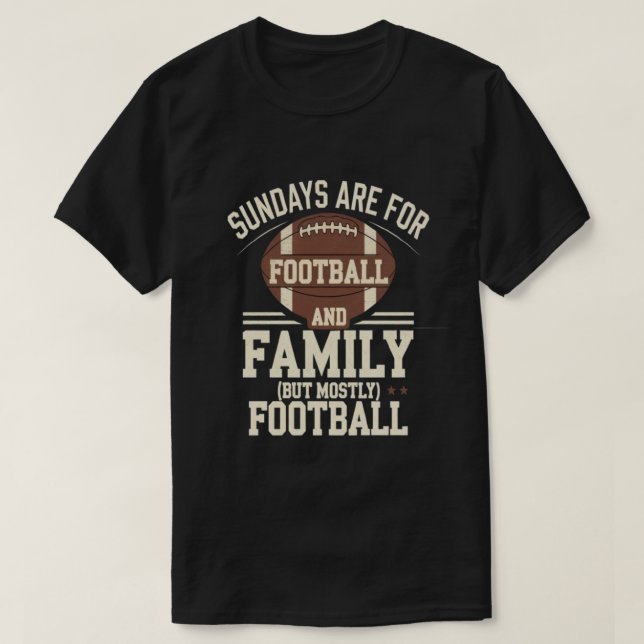 Camiseta domingo familiar y futbolístico (Diseño del anverso)