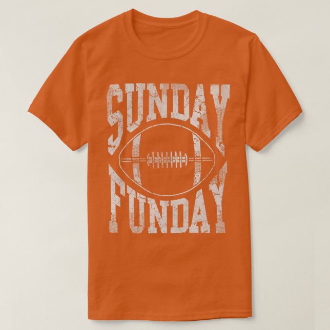 Camiseta Domingo Funday Retro Fade (Diseño del anverso)