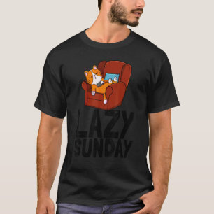 Camiseta Domingo Perezoso Dormir Mujeres Cabeza Perezosa Am
