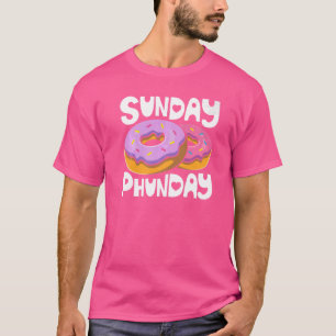 Camiseta Domingo Phunday Donut Chicas Mujeres Pandilla de