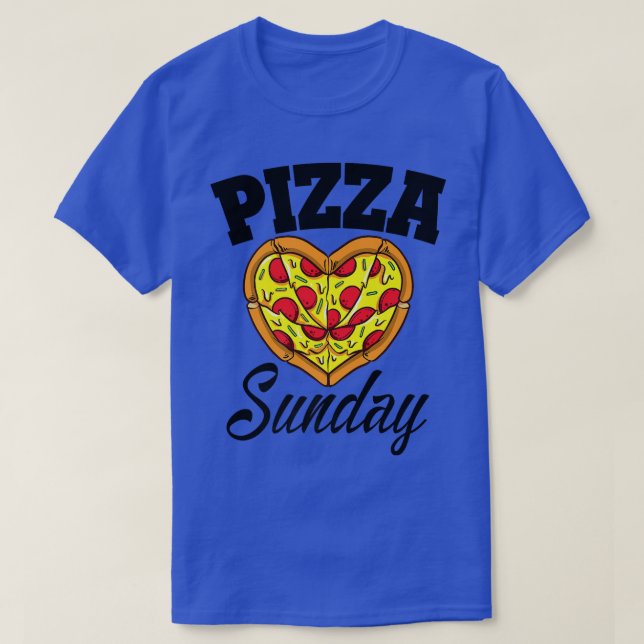 Camiseta Domingo Pizza Noche Funny Pizza Lover Comida Rápid (Diseño del anverso)