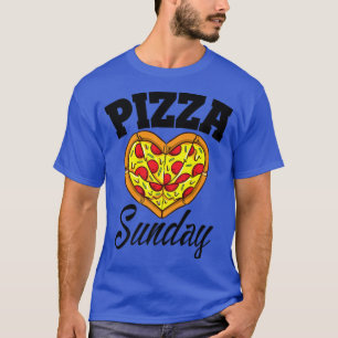 Camiseta Domingo Pizza Noche Funny Pizza Lover Comida Rápid