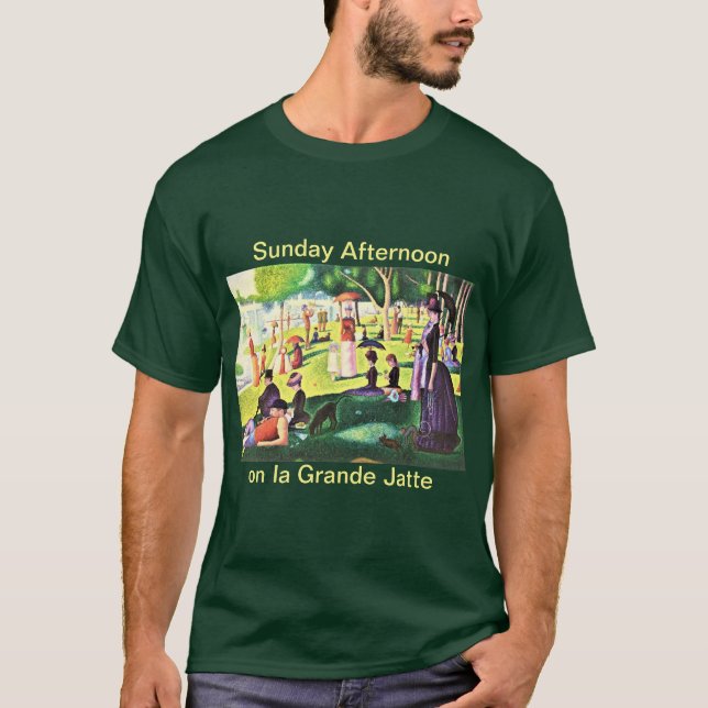 Camiseta Domingo por la tarde en la Grande Jatte (Anverso)