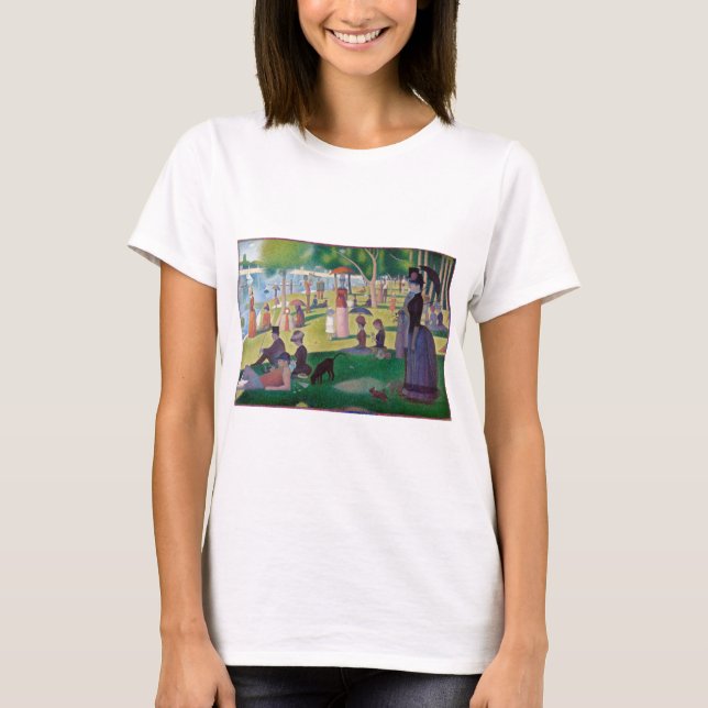 Camiseta Domingo por la tarde en La Grande Jatte, Seurat (Anverso)