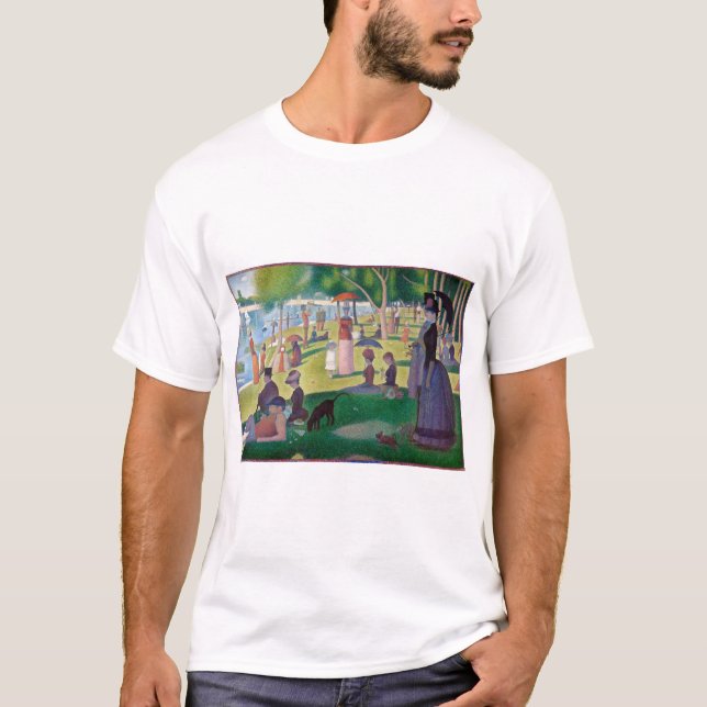 Camiseta Domingo por la tarde en La Grande Jatte, Seurat (Anverso)
