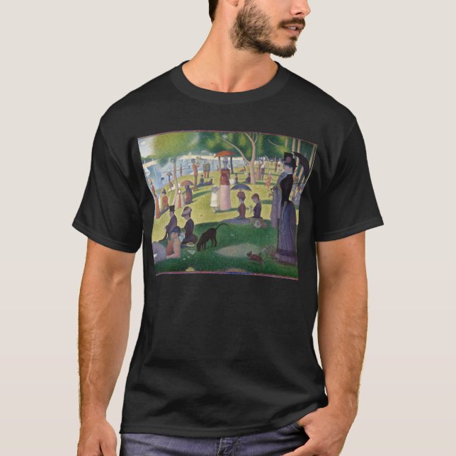 Camiseta Domingo por la tarde Seurat Neo Impresionista Pint (Anverso)