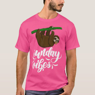 Camiseta Domingo Vibes Funny Cabeza Sleepy Amo Mujeres Pi
