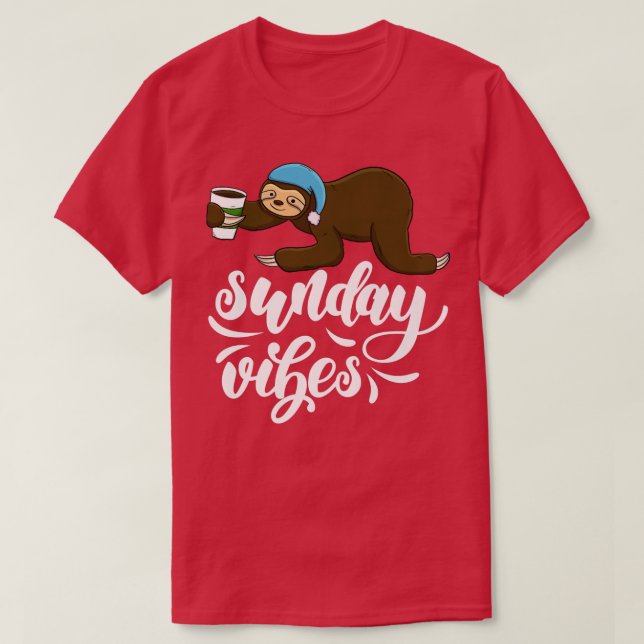 Camiseta Domingo Vibes Funny Cabeza Sleepy Amo Mujeres Pi (Diseño del anverso)