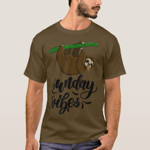 Camiseta Domingo Vibes Funny Cabeza Sleepy Amo Mujeres Pi