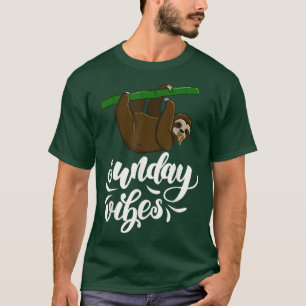 Camiseta Domingo Vibes Funny Cabeza Sleepy Amo Mujeres Pi