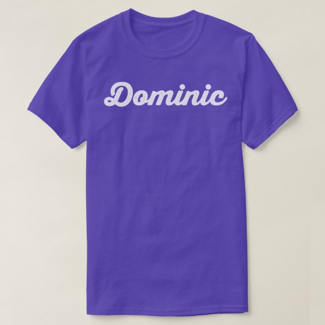 Camiseta Dominic 1 (Diseño del anverso)