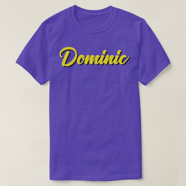 Camiseta Dominic 2 (Diseño del anverso)