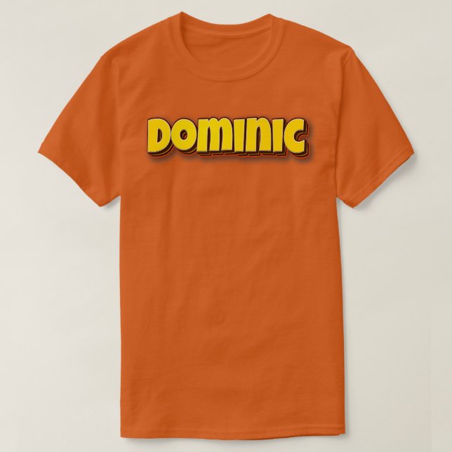 Camiseta Dominic 3 (Diseño del anverso)