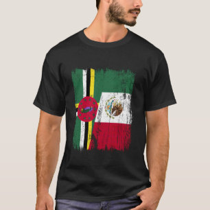 Camiseta Dominica México Media Bandera Patrimonio Mexicano 