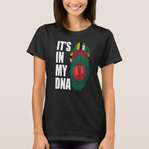 Camiseta Dominica Y Bangladesh mezclan patrimonio de ADN