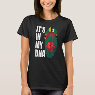 Camiseta Dominica y bangladesí mezclan el patrimonio de la 
