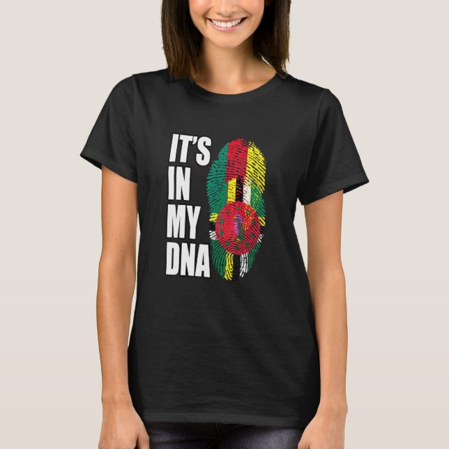 Camiseta Dominica Y El Camerún Mezclan El Patrimonio De La  (Anverso)