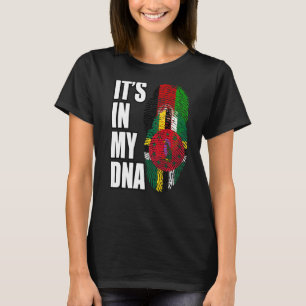 Camiseta Dominica Y El Patrimonio De La Bandera Del Adn Mez