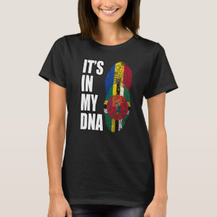 Camiseta Dominica Y Moldavia Combinan Bandera Del Patrimoni