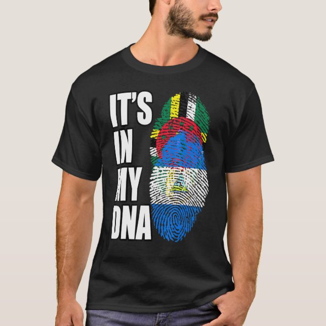 Camiseta Dominica Y Nicaragua Mezclan Patrimonio De La Band (Anverso)