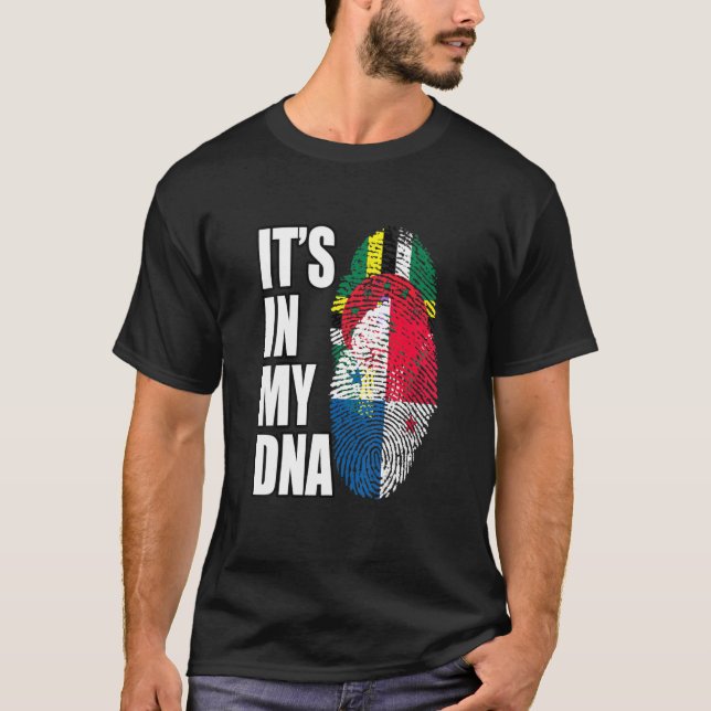 Camiseta Dominica Y Panamá Mezclan Patrimonio De La Bandera (Anverso)