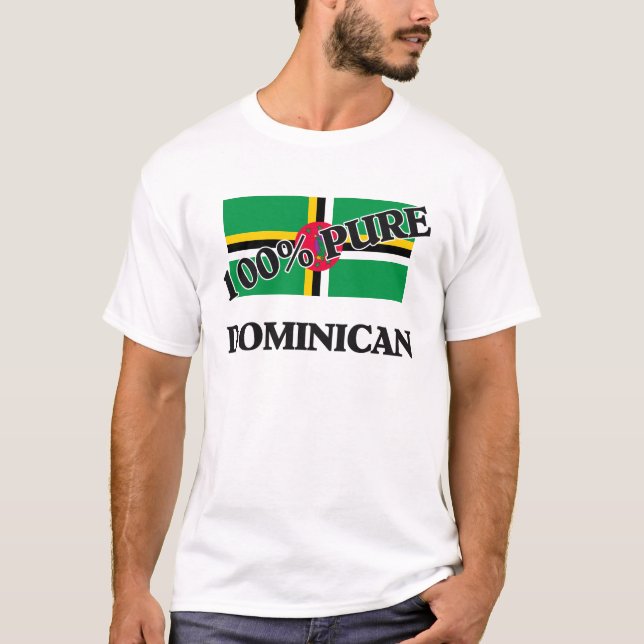 Camiseta DOMINICAN del 100 por ciento (Anverso)