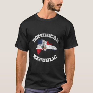 Camiseta Dominican Map Dominican Flag Dominican Flag Map