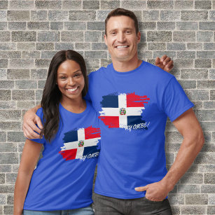 Camiseta Dominican Pride,   Flag T-shirts 