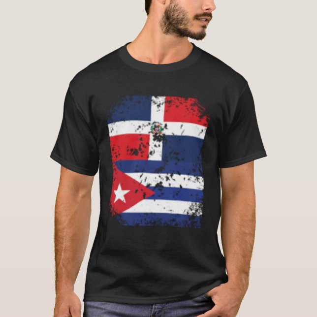 Camiseta Dominican Republic Cuba Cuban Flag Dominicana Lati (Anverso)