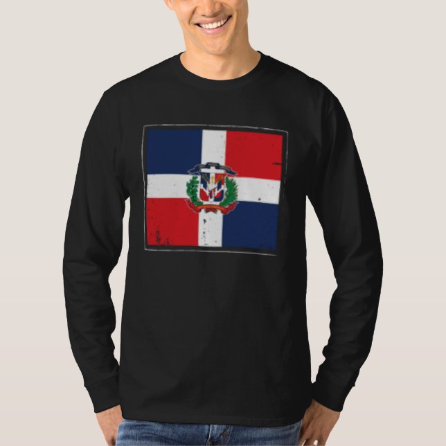 Camiseta Dominican Republic Flag Dominicana Latina Latino R (Anverso)