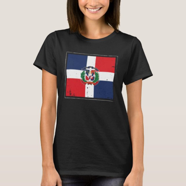 Camiseta Dominican Republic Flag Dominicana Latina Latino R (Anverso)