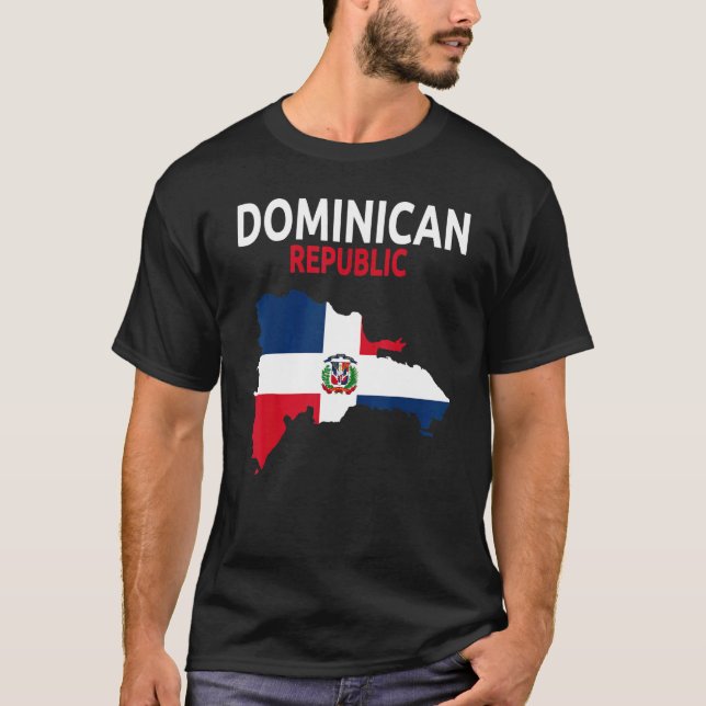 Camiseta Dominican Republic Flag Idea For Men & Dominican F (Anverso)