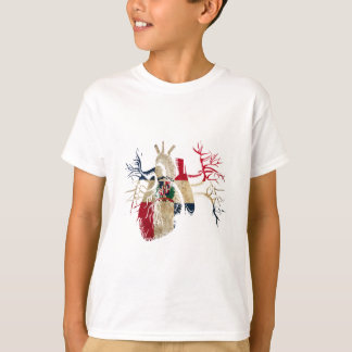 Camiseta Dominican-Republic Flag in Real heart
