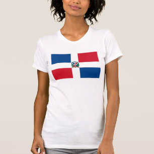 Camiseta dominicana de la bandera