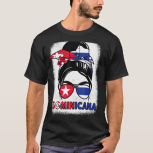 Camiseta Dominicana Herencia Hispánica Mes de República Dom