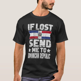 Camiseta Dominicana Si Perdido Me Manda A República Dominic