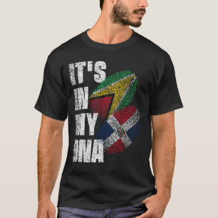 Camiseta Dominicana Y Guyana Mezclan El Patrimonio De La Ba