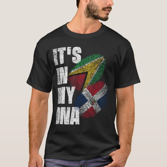 Camiseta Dominicana Y Guyana Mezclan El Patrimonio De La Ba (Anverso)