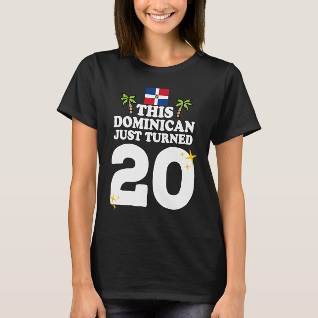 Camiseta Dominicano 20 años (Anverso)