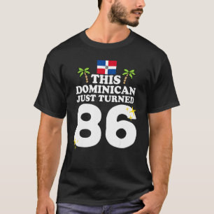 Camiseta Dominicano de 86 años